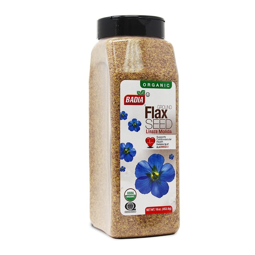 Badia Organic Flax Seed, Ground, 16-Ounce