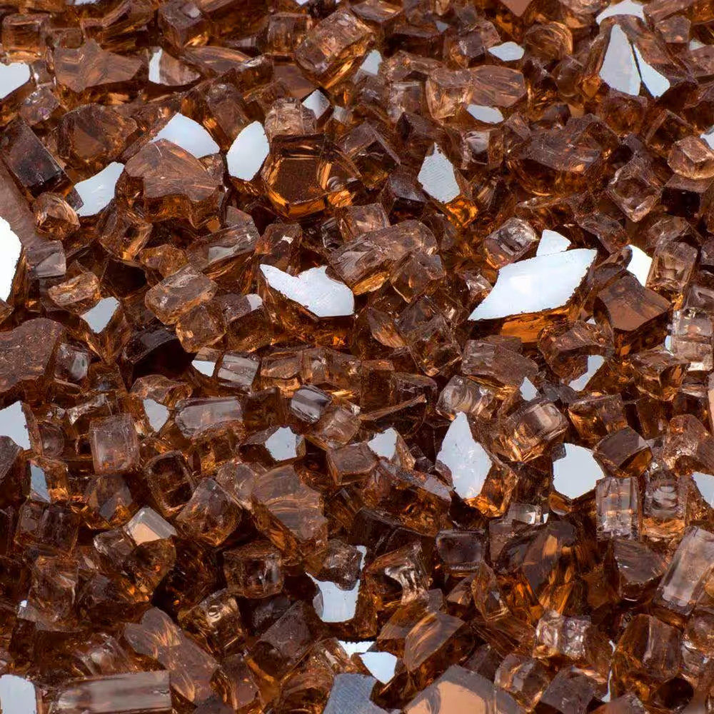 1/2 In. 20 Lb. Medium Copper Reflecitive Fire Glass