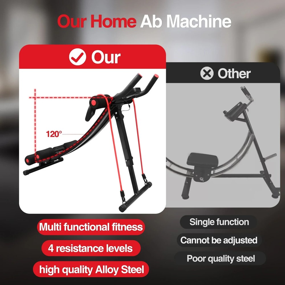 FOLDABLE VERSATILE AB & FULL BODY WORKOUT MACHINE - NEW & SHIPS FREE!