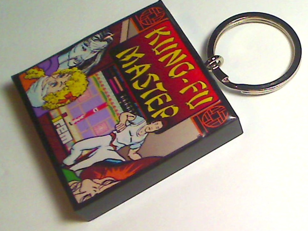 Kung-Fu Master Arcade Coin Door accessory Keychain