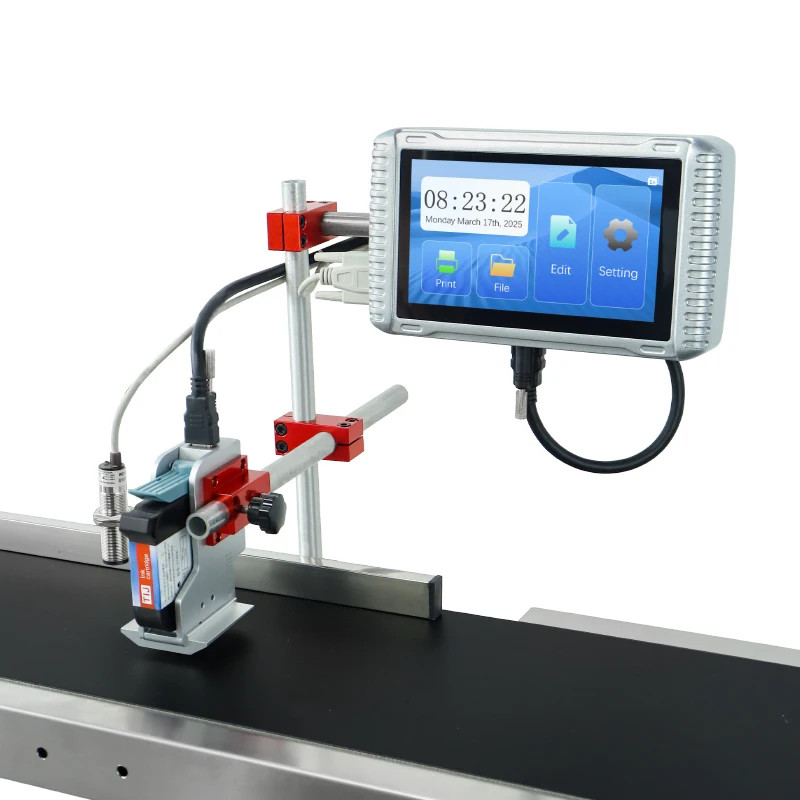 automatic online inkjet printer does not include a conveyor