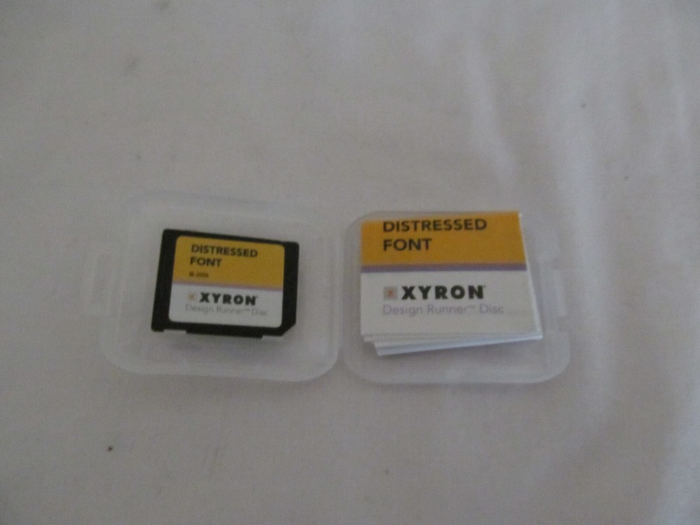 Xyron Design Runner Design "Distressed Font" Disc 2006