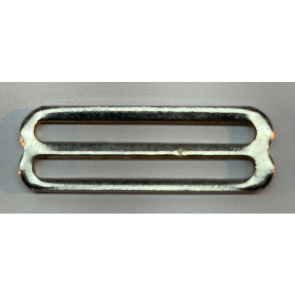2x TWO INCH Chrome Slide, 2" Metal adjustable Webbing Backpack Strap Buckles