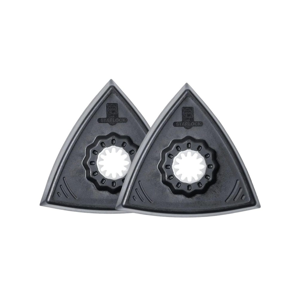 Starlock Triangular Backing Pad Set with Hook & Loop Attachment - Plastic Pla...