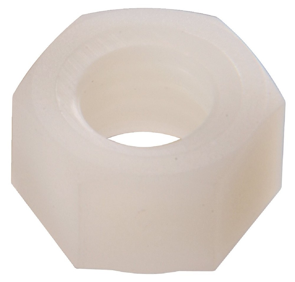 2566 1/4-20 Hex Nut Nylon 30-PackWhite