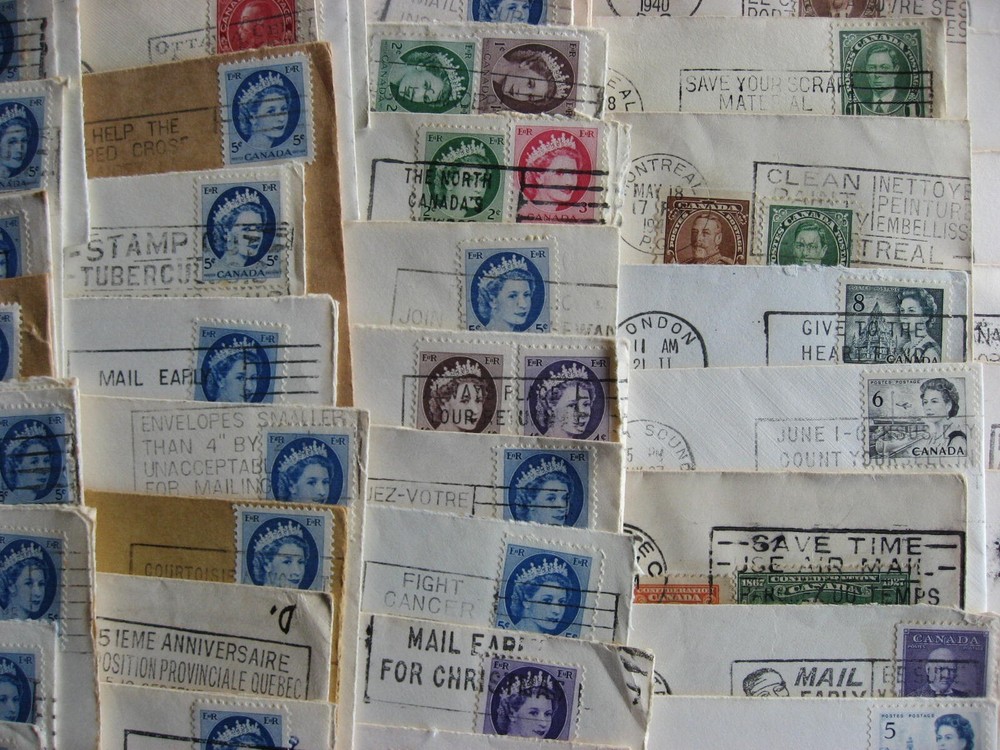 Canada 165 slogan cancel covers note about half are opened on 3 sides