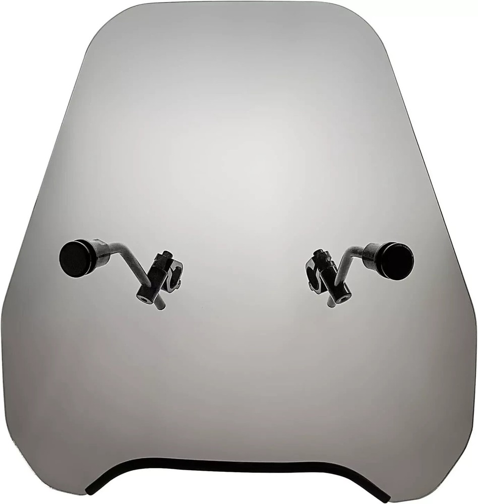 15'' Motorcycle Front Windshield Smoke Windscreen Universal For Harley