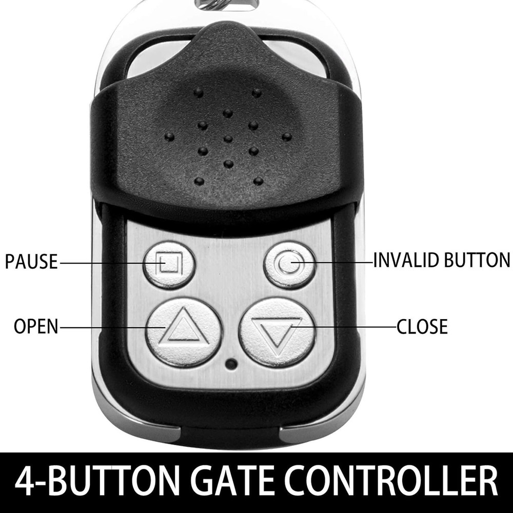 2pcs Automatic Sliding Gate Wireless Electric Kit Key Fob Opener Remote Control