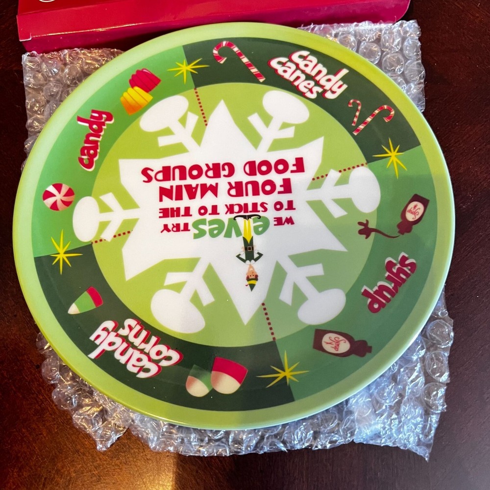 Elf Dessert Plate Featuring Festive holiday design