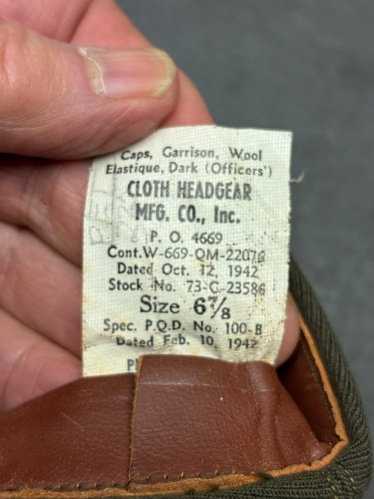 3 WW2 Army Garrison Caps