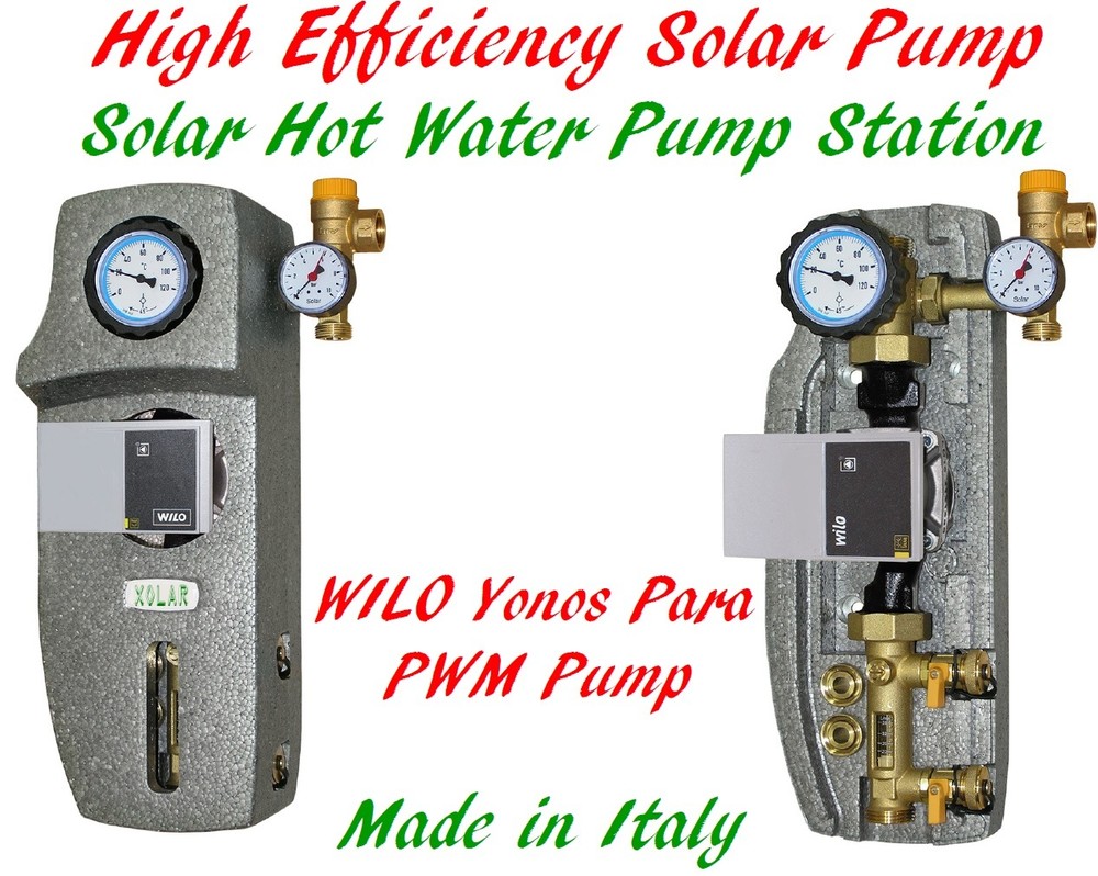 Solar Hot Water Pump Station with High Efficiency Wilo Yonos Para PWM Pump