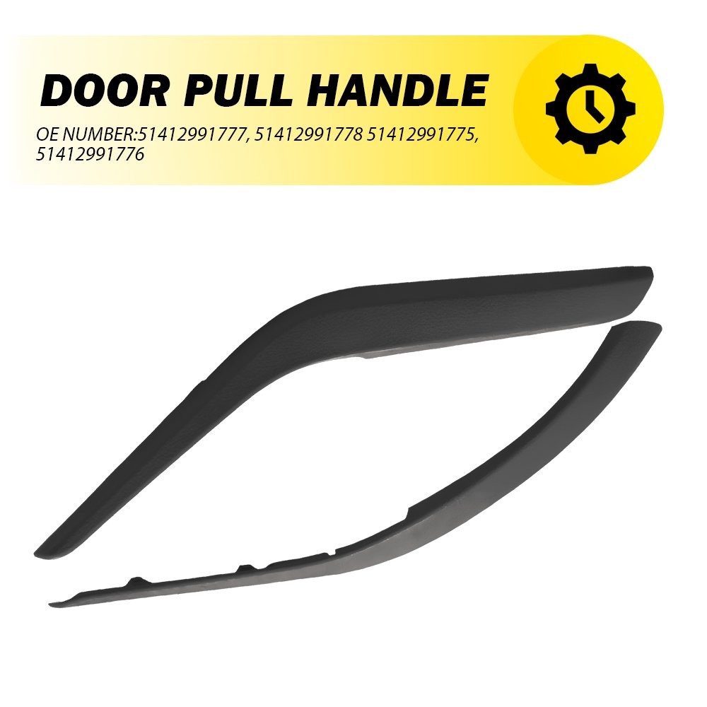 2PCS Inner Handle Interior Door Panel Pull Trim Cover For BMW X1 E84 2009-2015