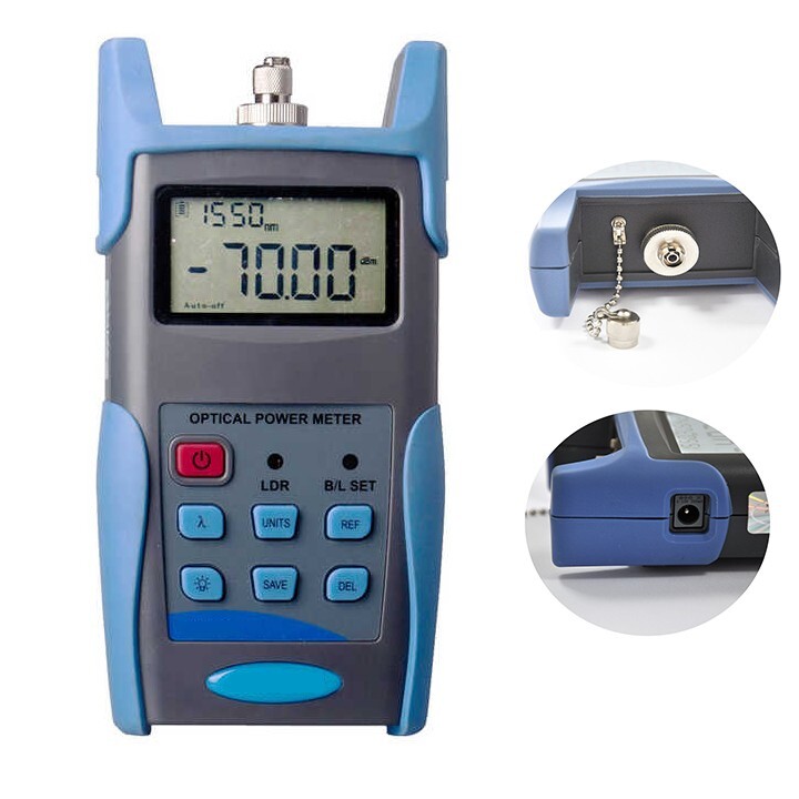 Fiber Optic Power Meter with Automatic Wavelength Identification