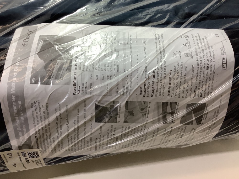 Posey Medical Universal Defined Perimeter Mattress Covers Preventing Falling