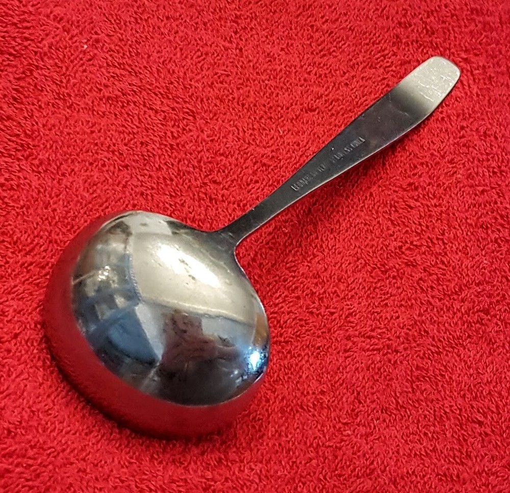 LEONARD SILVER MFG Stainless Steel Solid Gravy Ladle Plain Glossy Squared Handle