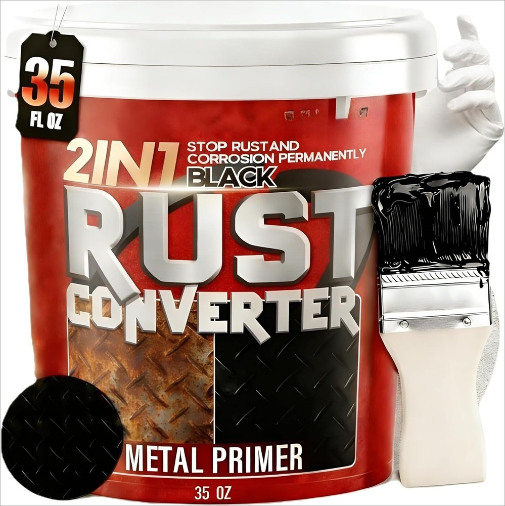 2-in-1 Rust Conversion Primer and Metal Primer (Black)