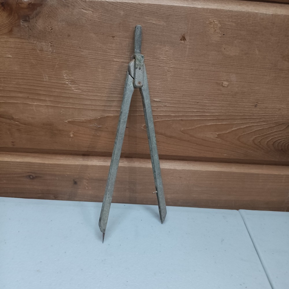 Vintage 6" Divider Drafting Tool Compass Retro Drawing Metal Adjustable