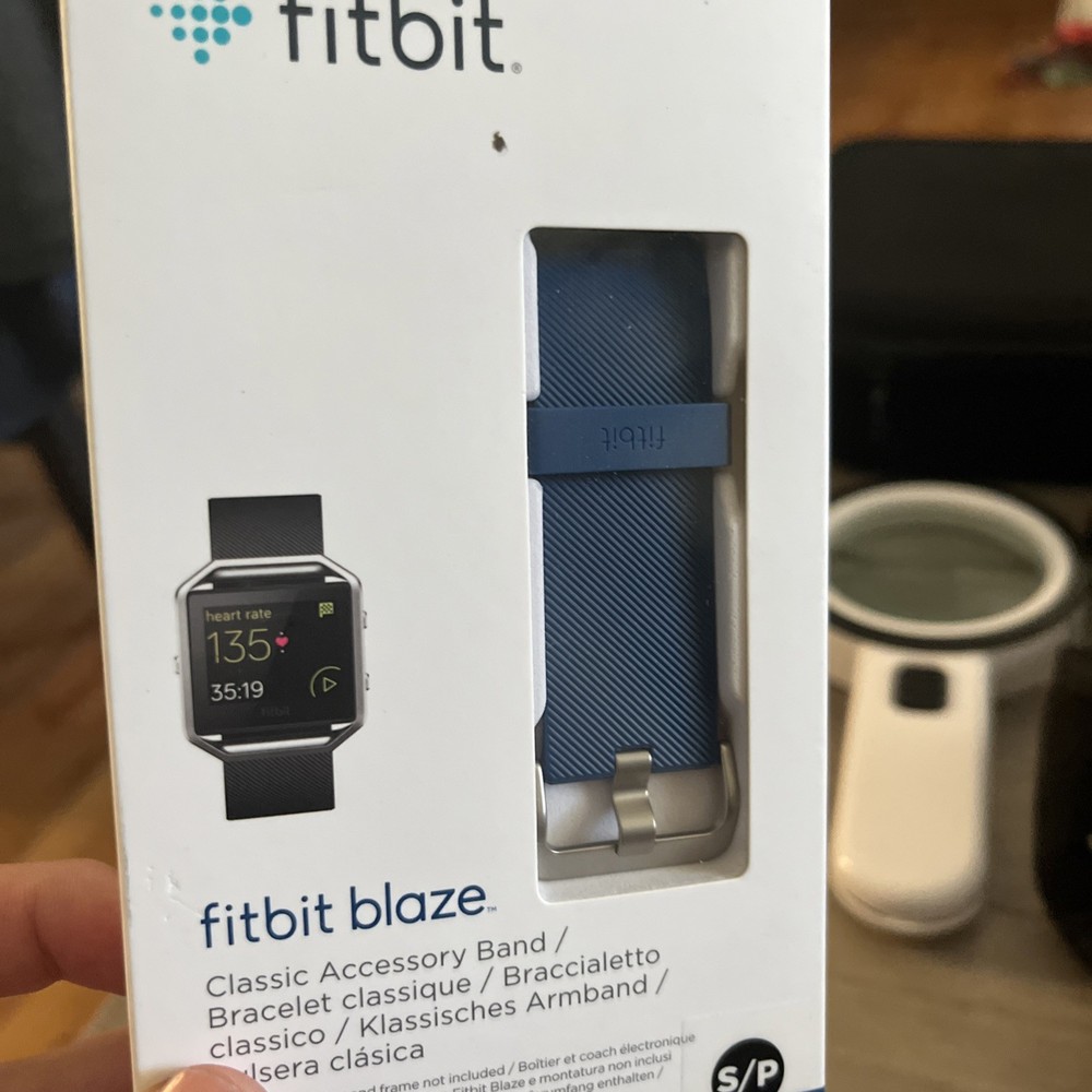 Fitbit Blaze Classic Accessory Band Size Large Blue NIB