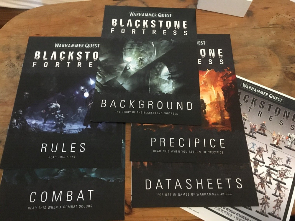 Blackstone Fortress Rules Pack-Rulebook-Datasheets-Background-Warhammer Quest