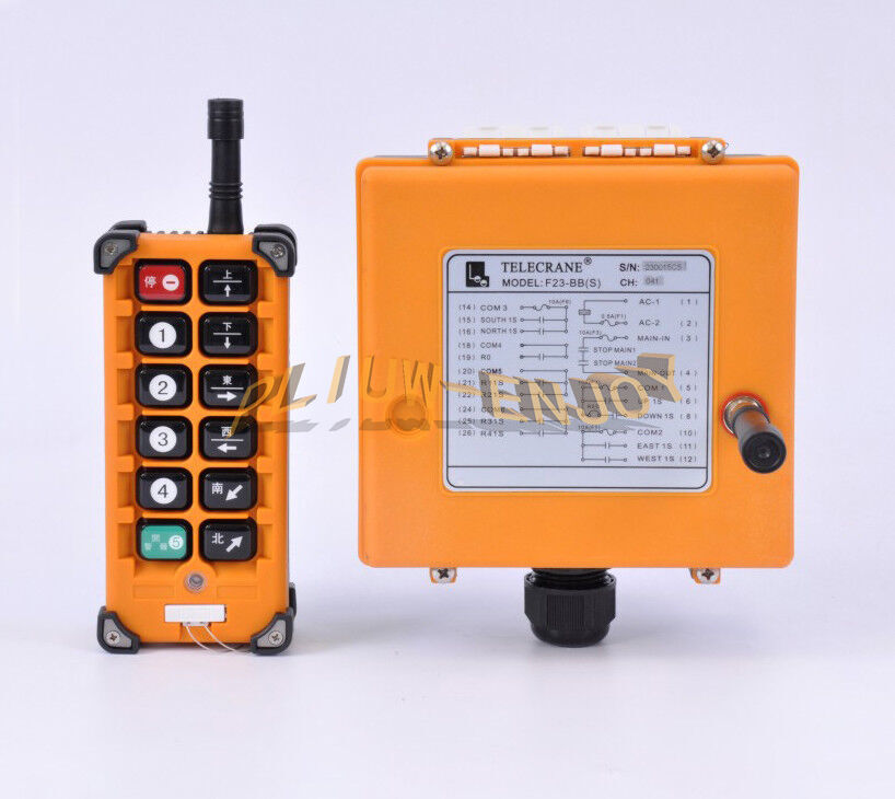 F23-BB(S) Industrial Crane wireless Remote Control 2 Transmitter+1 Receiver 12V