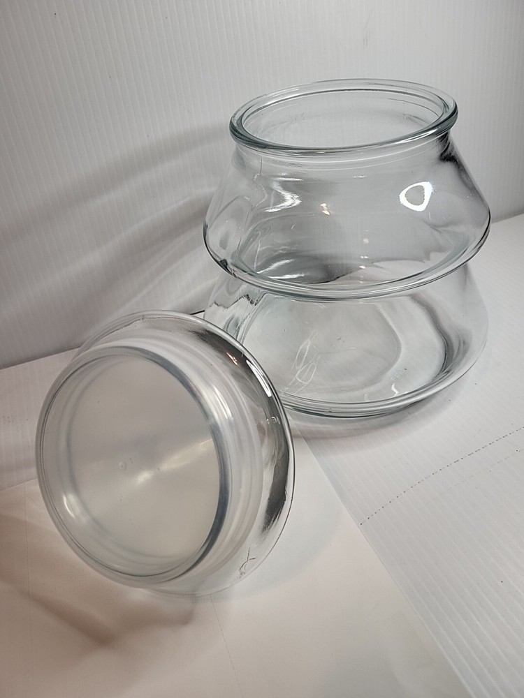 Anchor Hocking Clear Glass Christmas Tree Cookie Or Candy Container