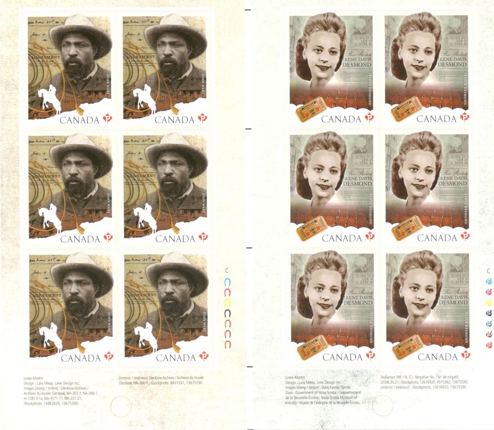 Canada 2012 Black History Booklet Unitrade # 2421b MNH VF.