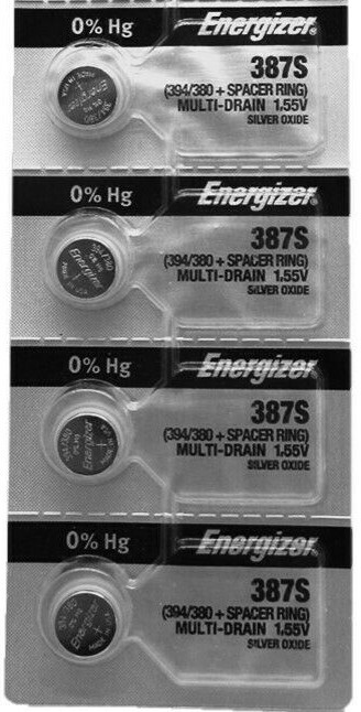 387S Battery Replacement Watch Battery Equivalent Energizer x 4