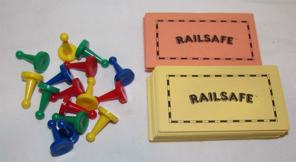 1986 Conrail Railsafe Game Playing Pieces