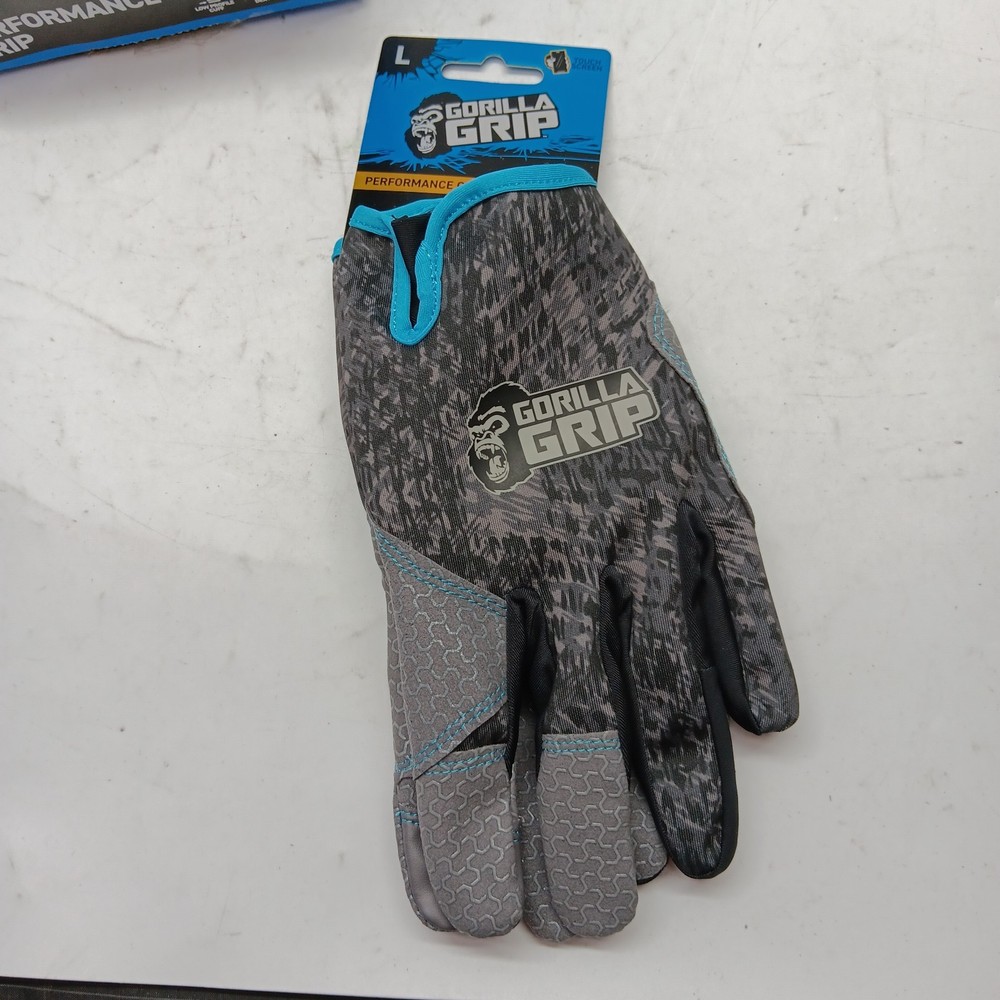 Gorilla Grip Work Gloves 22857 - 1 PAIR - SIZE LARGE