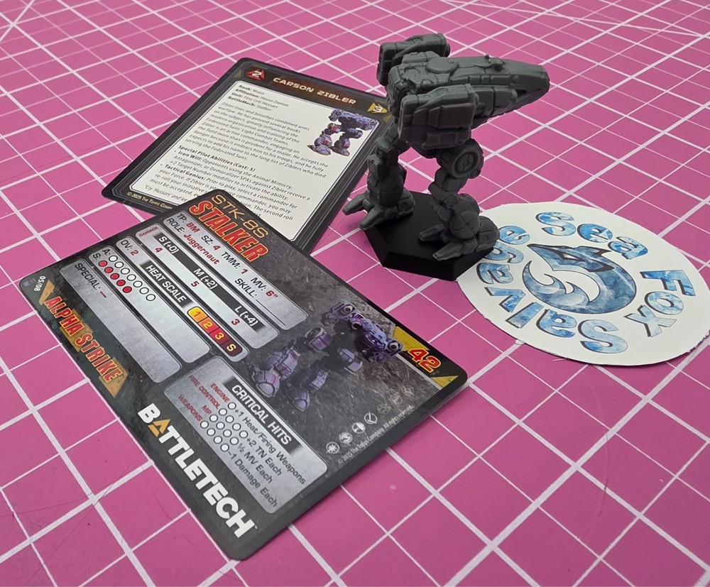 BattleTech STALKER Mech -- 21st CENTAURI LANCERS COMMAND LANCE - Exclusive!