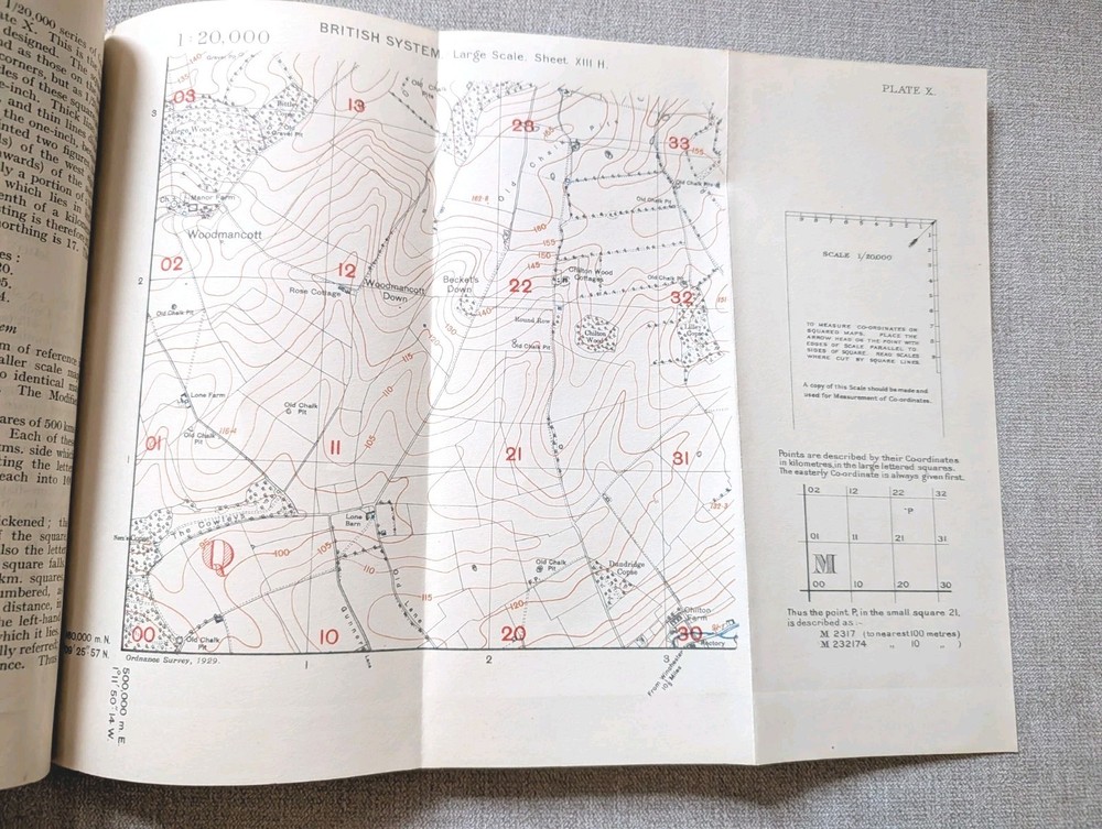Original Notes On Map Reading, 1929 (Reprinted 1939) The War Office Booklet