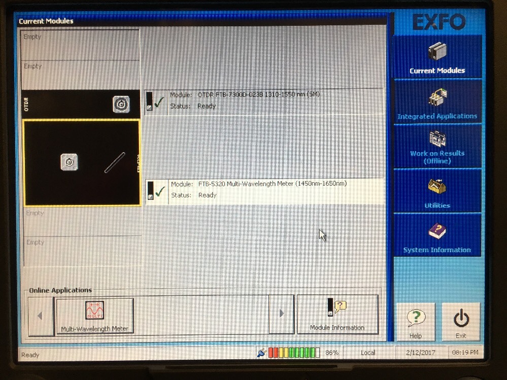 Exfo FTB-5320 Multi-Wavelength Meter (works w/FTB-400)