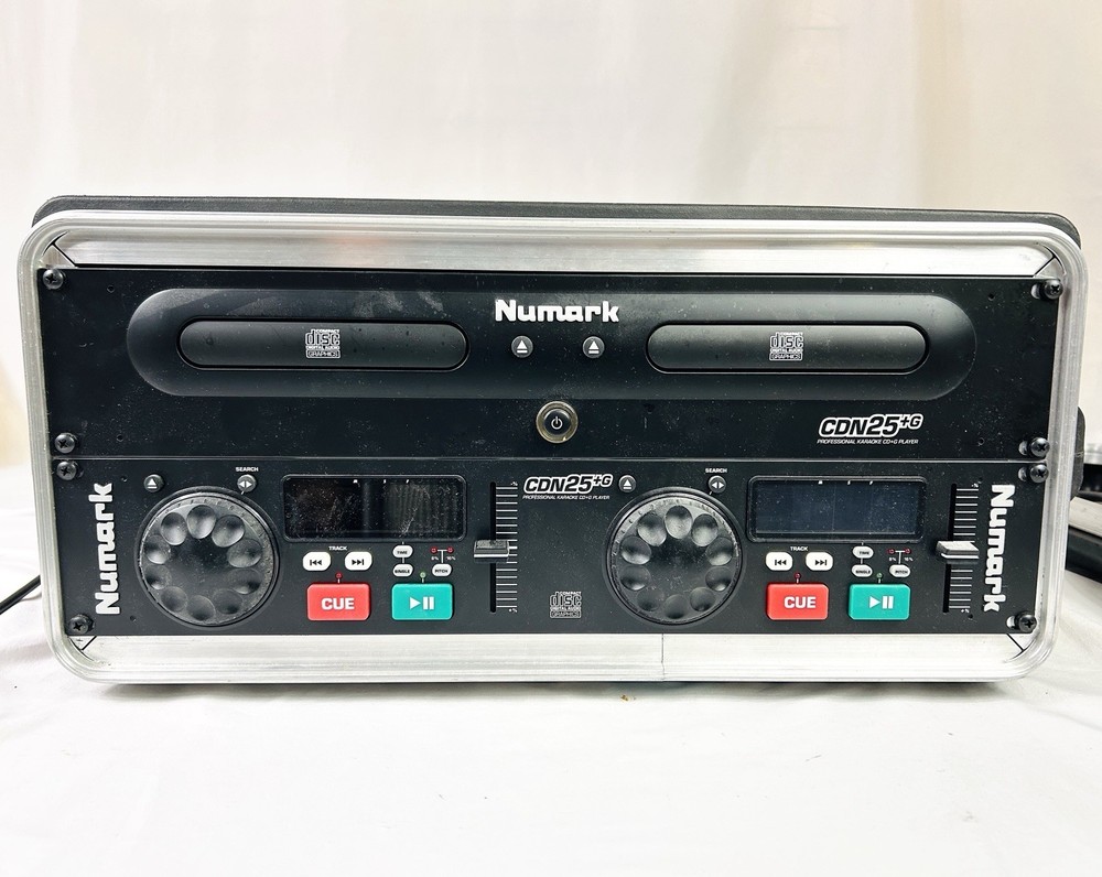 DJ Numark CDN25 Pro Professional Dual CD Player & Controller in Carry Case Works