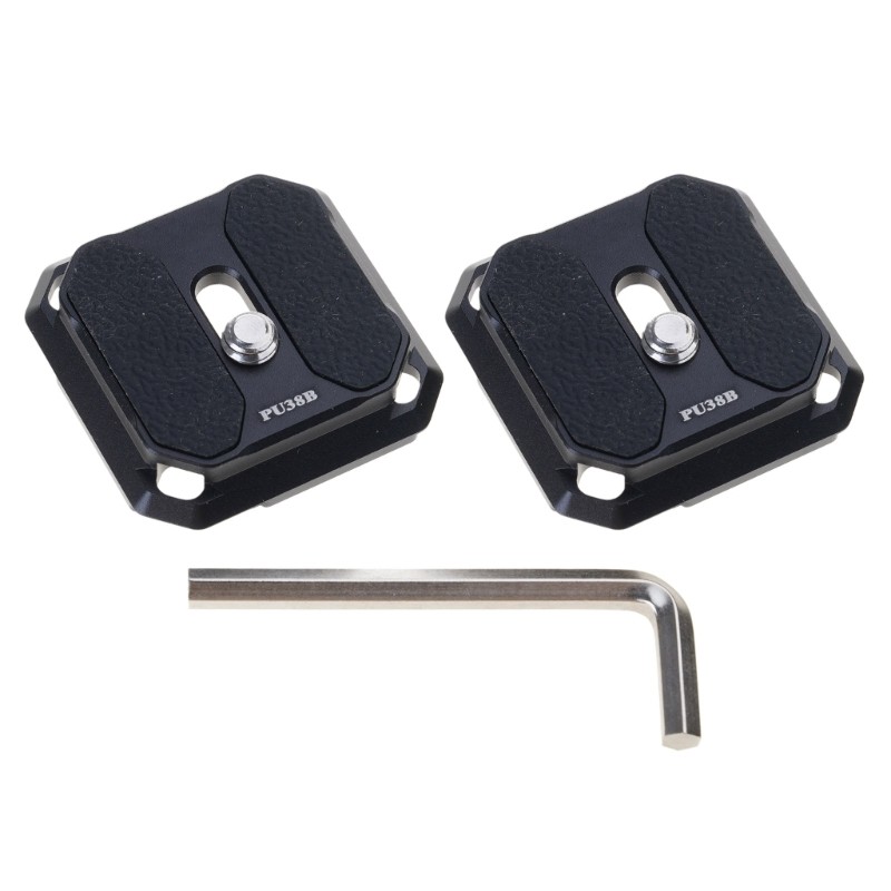 2pcs Multipurpose Quick Release Plate 38mm Arca Type for Camera Clip and Tripod