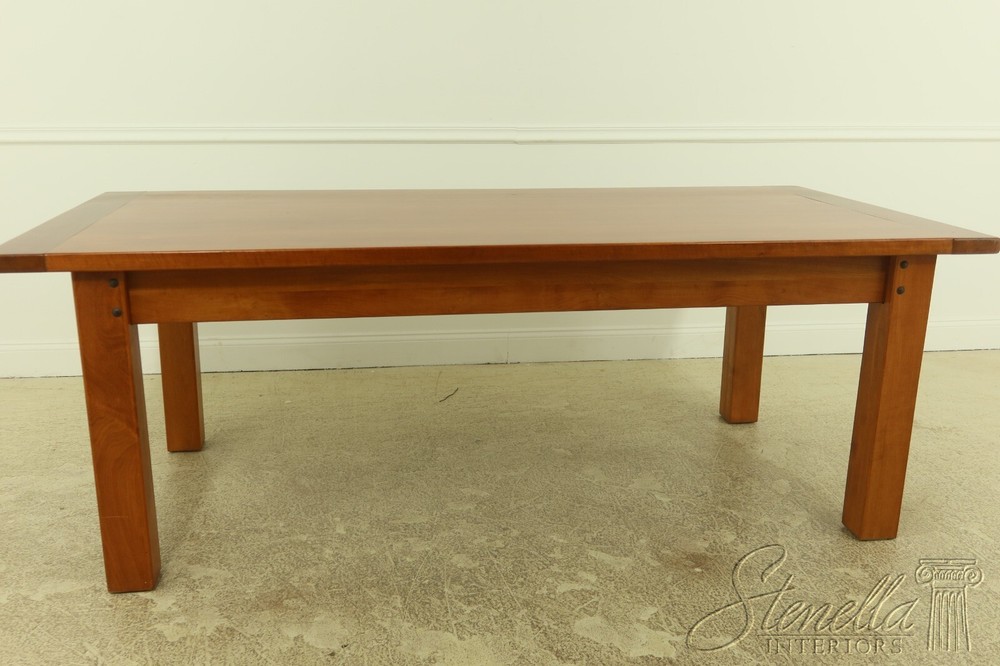 54346EC: Arts & Crafts Large 2 Drawer Library Table Desk