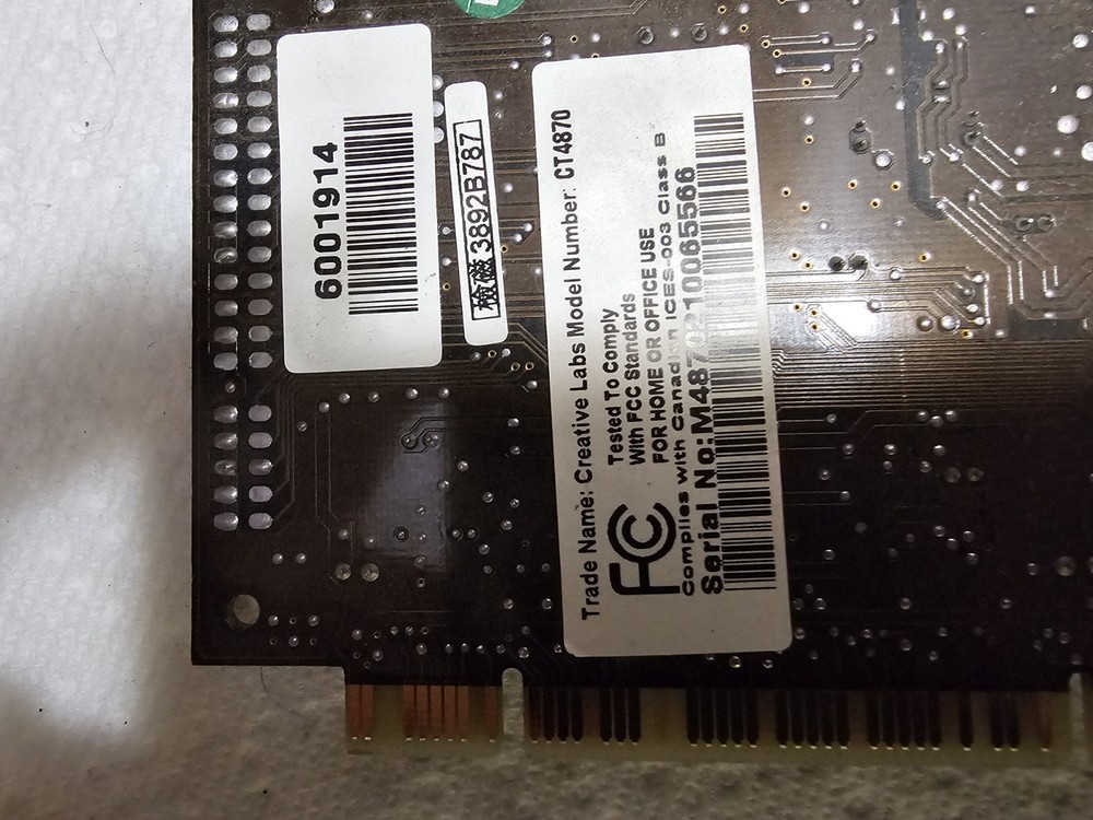 Creative labs, sound blaster live￼ Ct4870