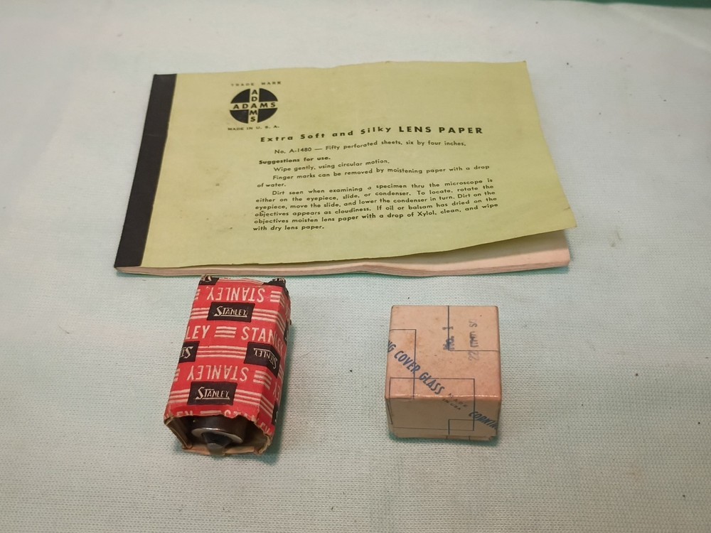 Vtg 1925 Ernst Leitz Wetzlar Microscope both Binocular & Single & Case & Optics