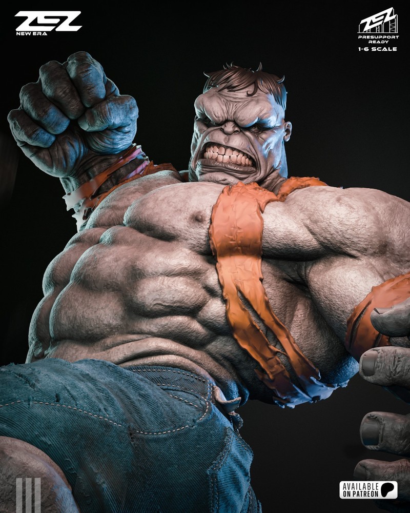 Hulk Statue 3D Printed Kit Unpainted/Unassembled
