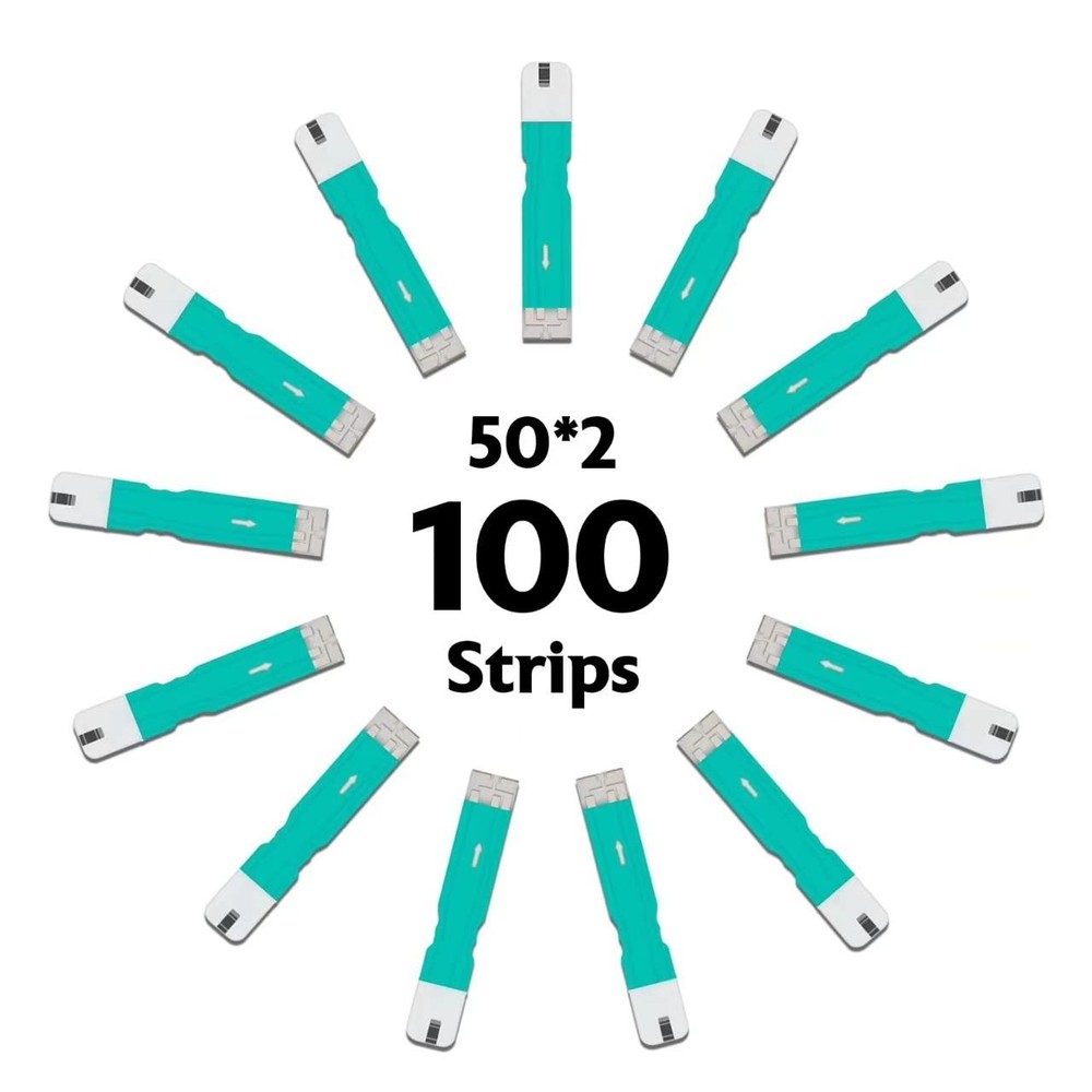 BGM101 Blood Glucose Test Strips, for Diabete Sugar Testing, 100 Count