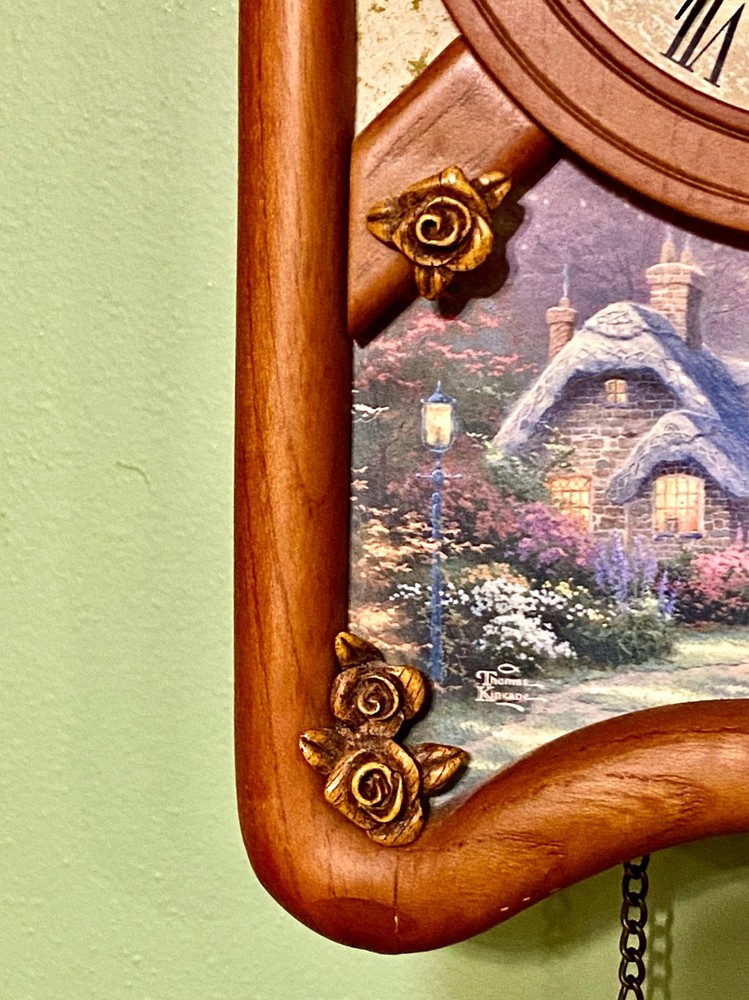 Thomas Kinkade Timeless Memories Cuckoo Clock 2007 Read Entire Listing!