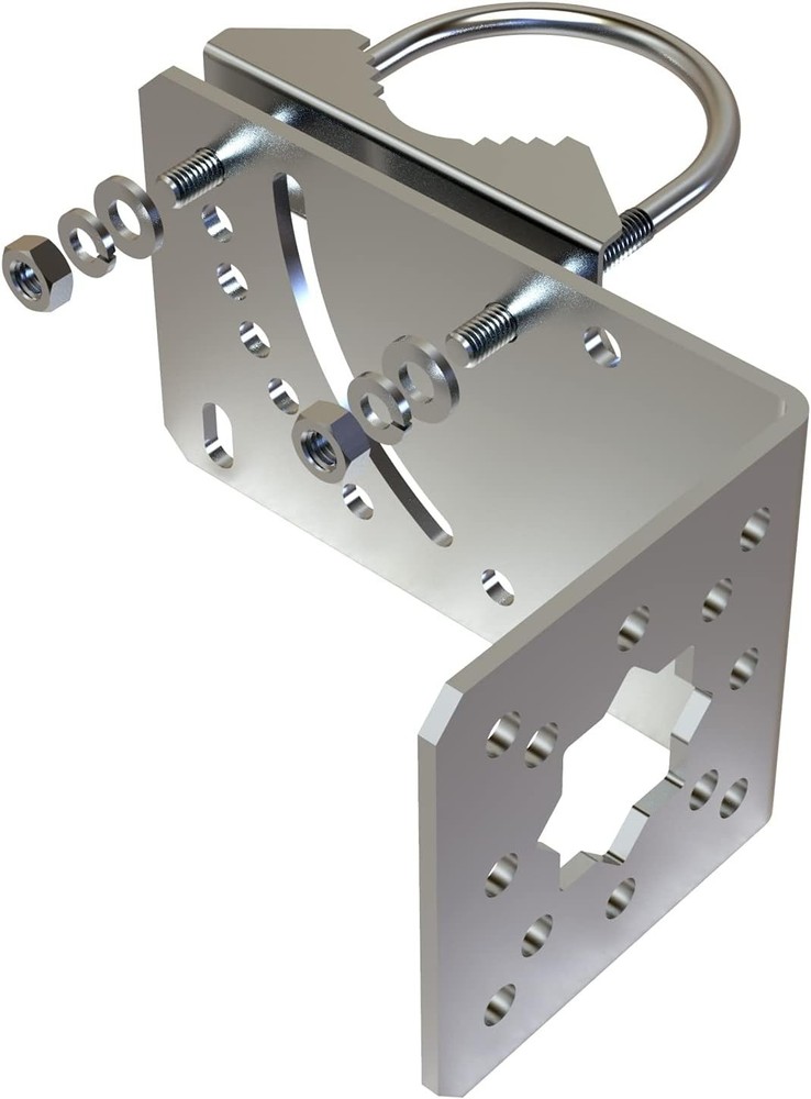 Compact Wall-Mounted Bracket for Starlink Antenna with Adjustable Angle Features