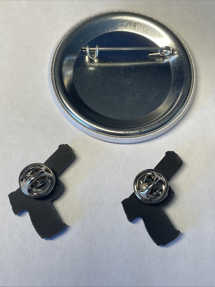 THREE SMITH WESSON HANDGUN PINS