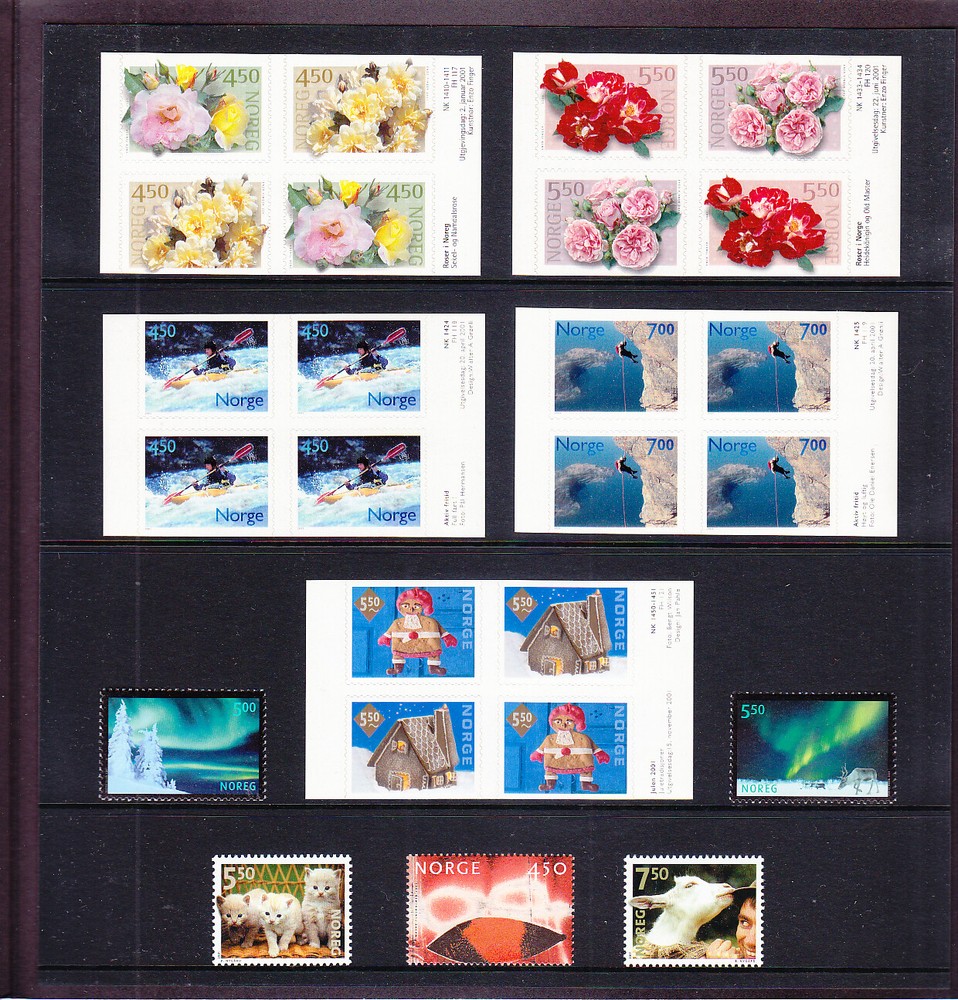 NORWAY YEARPACK 2001 MNH. Catalog value about $77.80