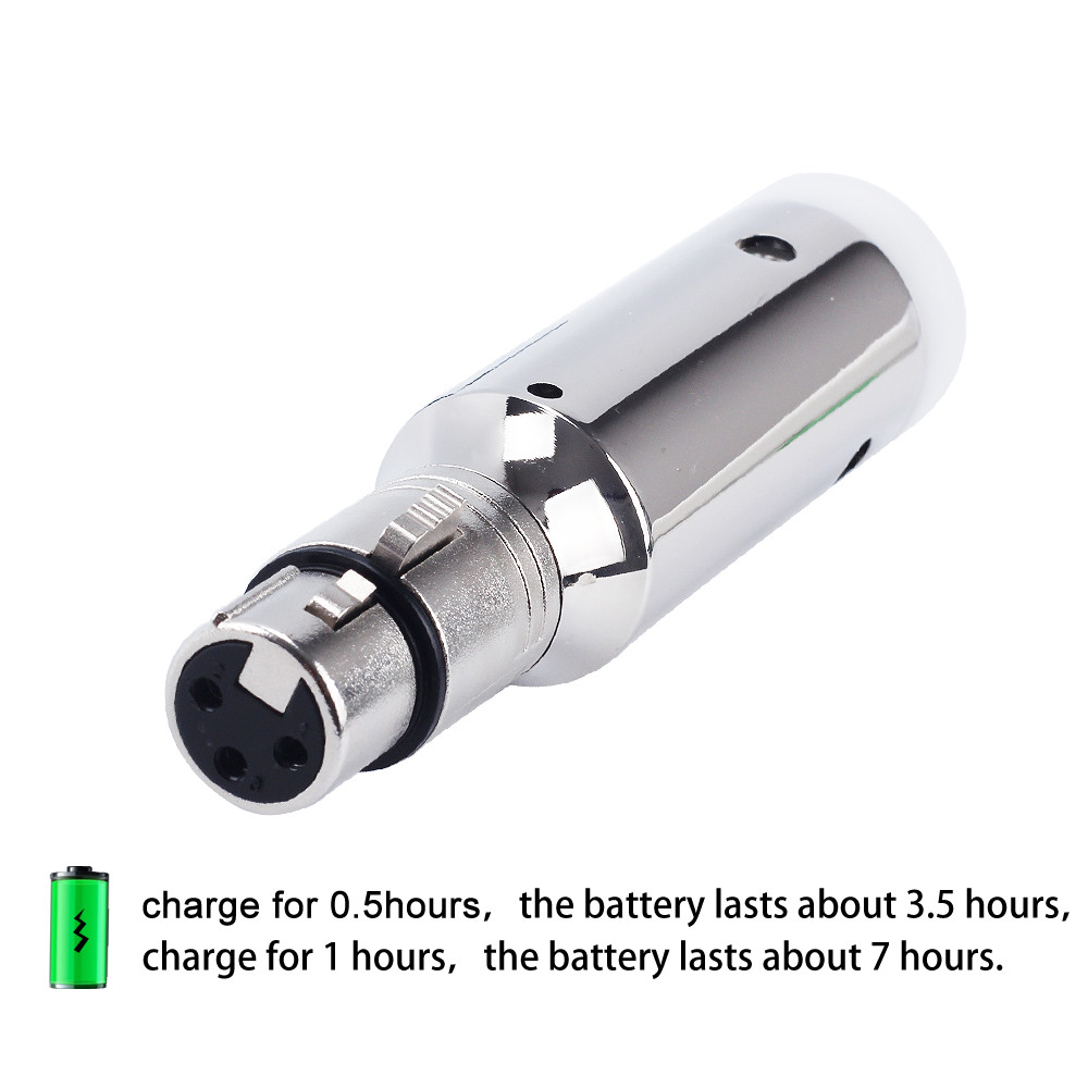 DMX512 Wireless Transmitter + Battery Receiver Rechargeable for Stage Light 400m