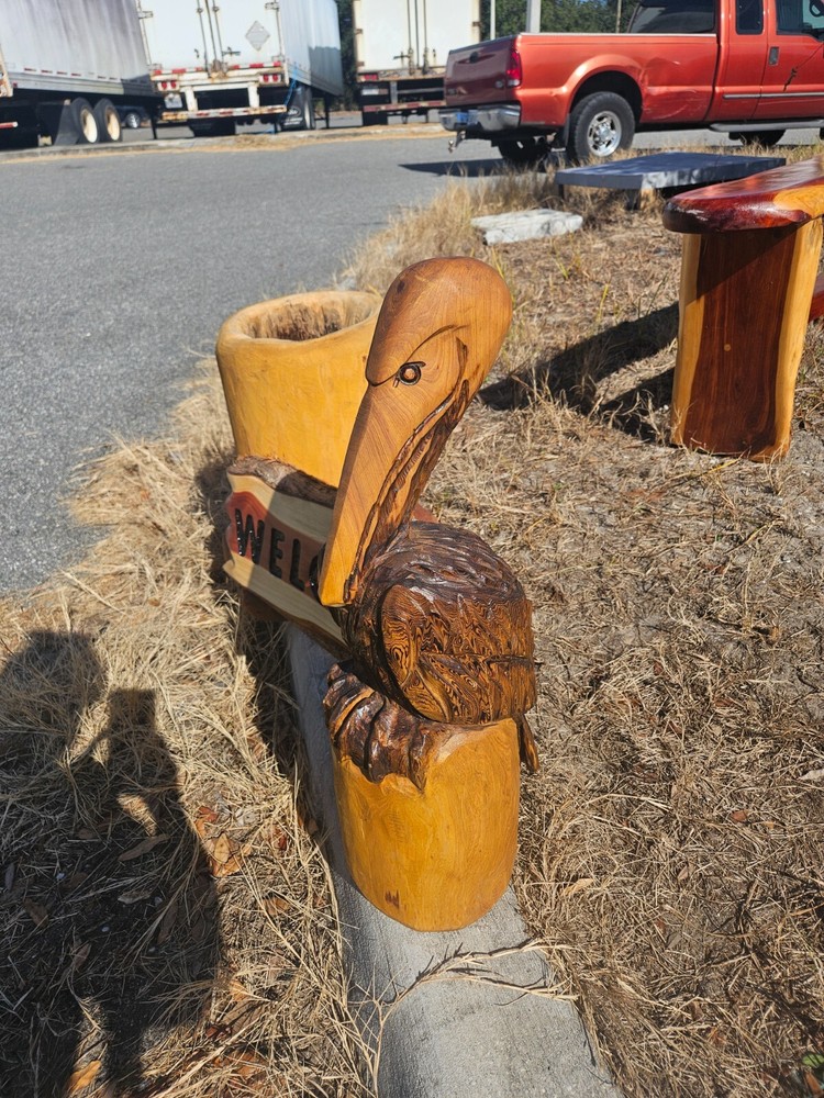 Chainsaw Artwork Cypress carved