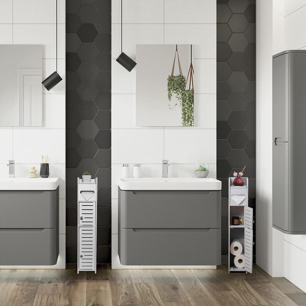 Efficient Small Bathroom Storage Cabinet - Quick Assembly & Stylish Design