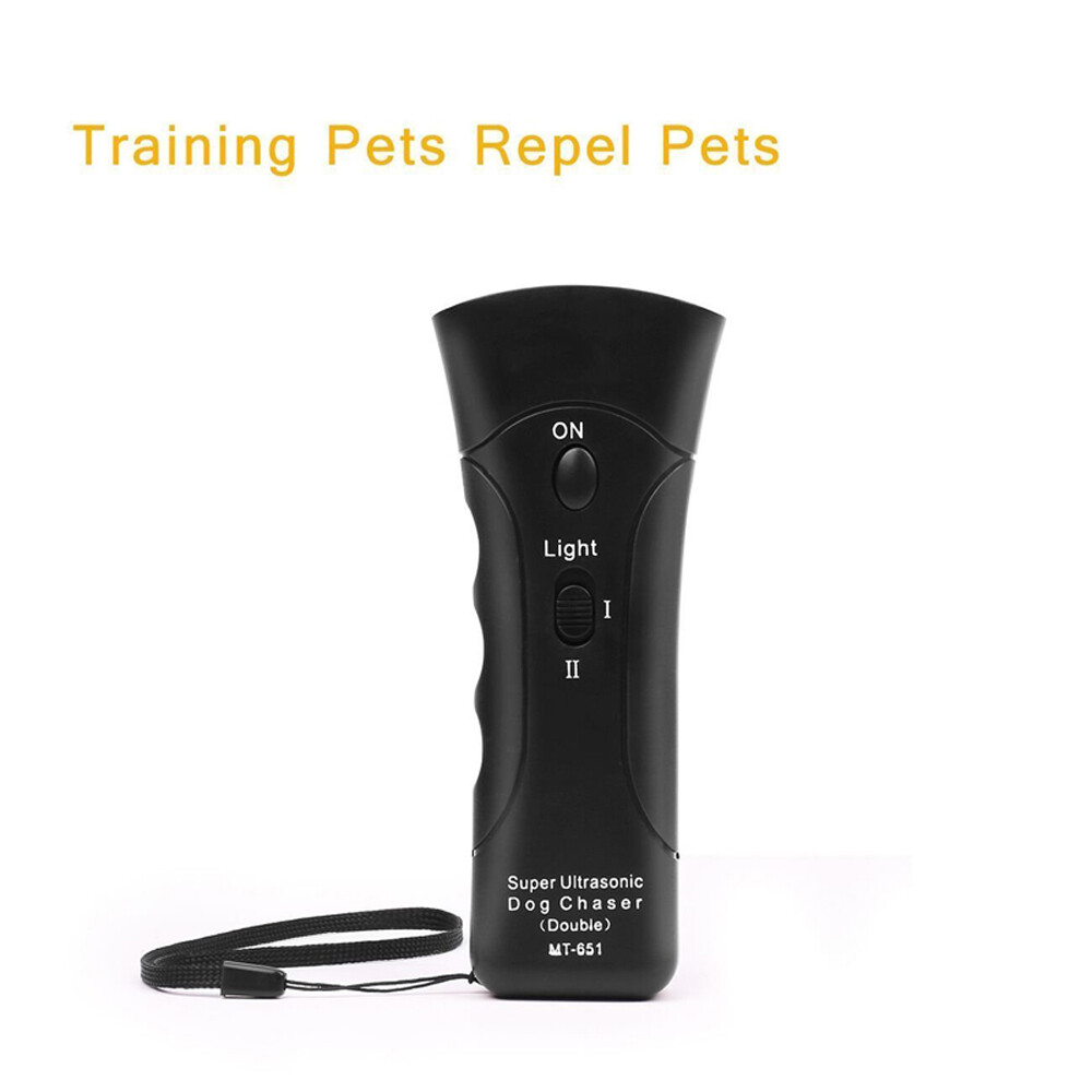 Dog Chaser Anti Barking Trainer LED Flashlight Training Repeller P1Z2