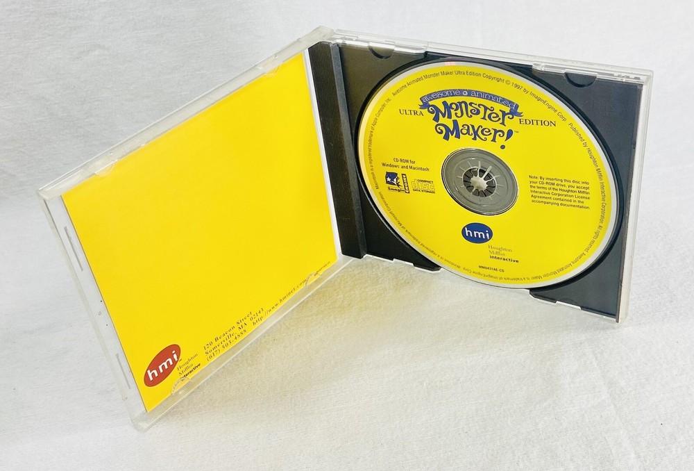 Monster Maker Ultra Edition 1997 PC CD-ROM Houghton Mifflin Interactive
