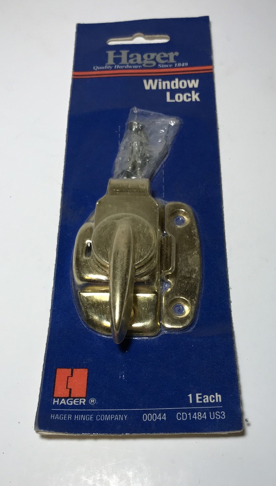 Hager CD1484 Brass Window Lock US3