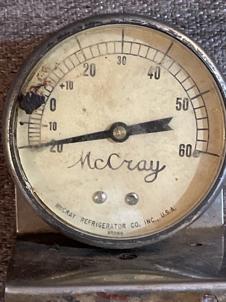 Antique McCray Refrigeration Temperature gauge